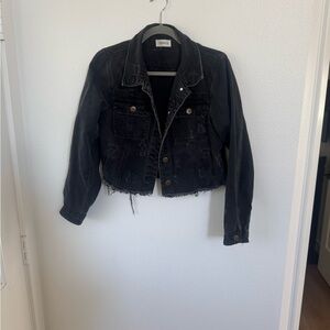 Topshop Black Jean Jacket